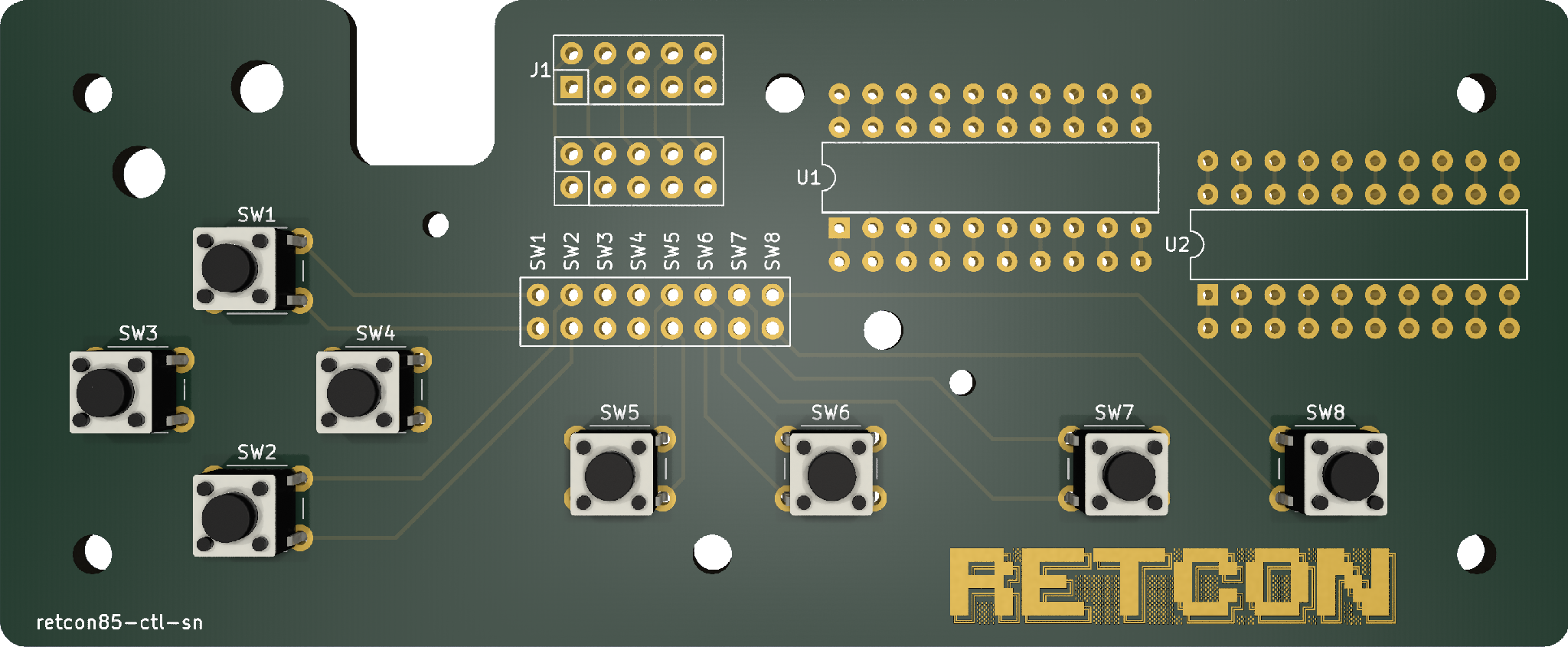 A raytraced 3D image of the new Retcon Controller design